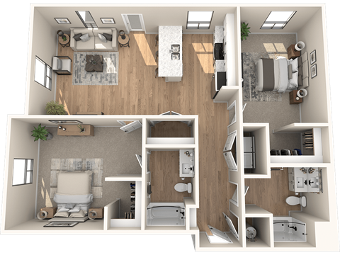 C2.8 Floor Plan at Solace at Ballpark Village, Goodyear